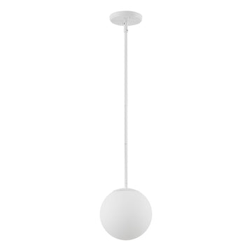 Bleecker 7.75" Metal/Glass Globe LED Pendant